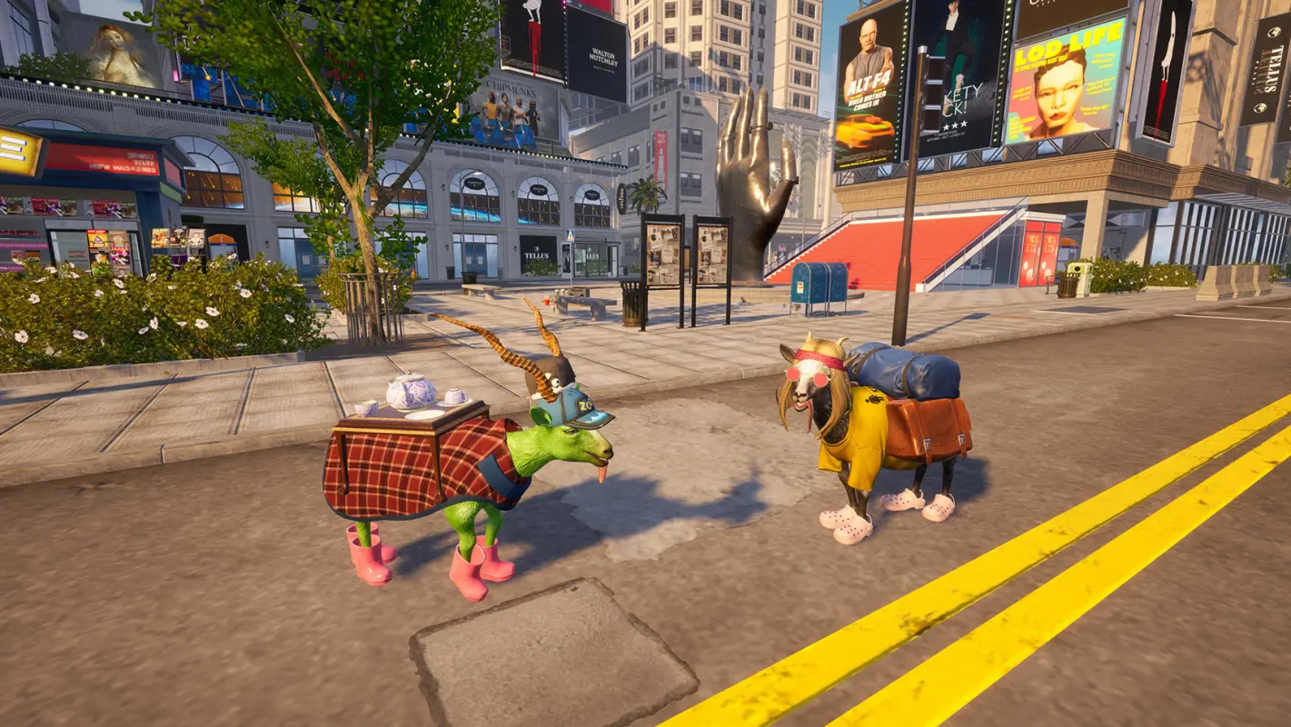 козлы модно оделись в Goat Simulator 3