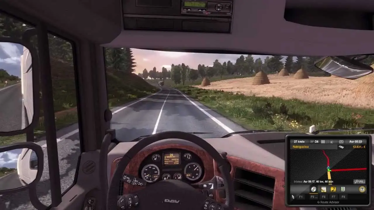 за рулем DAW в Euro Truck Simulator 2