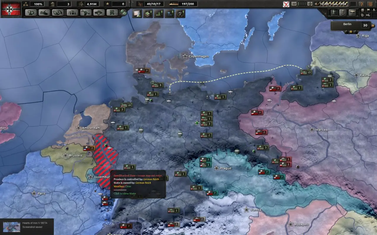 расстановка сил в Hearts of Iron IV