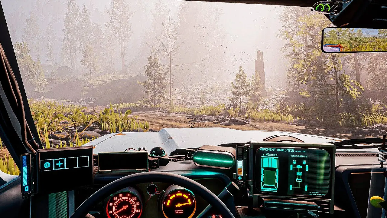 вид из машин в Pacific Drive