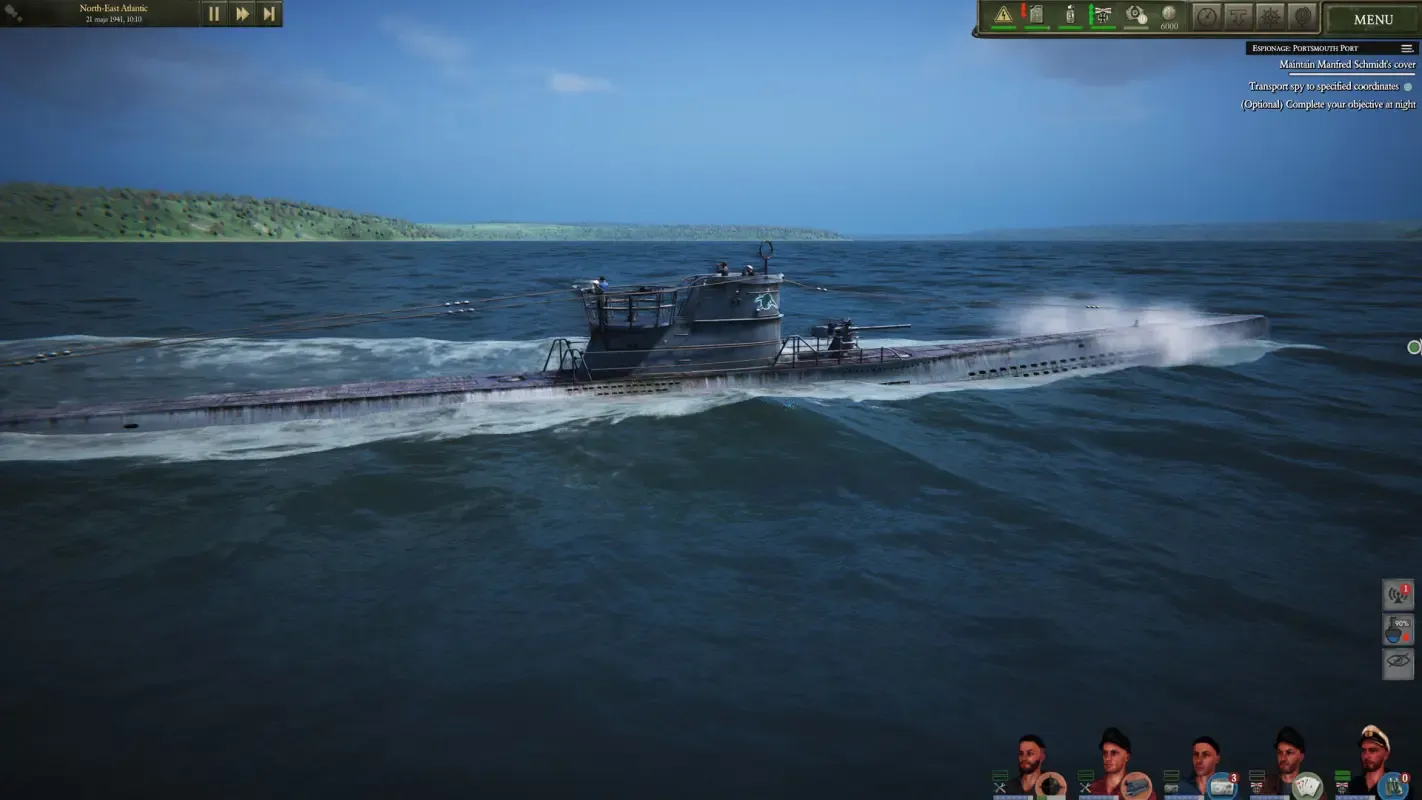 члены команды готовы к бою UBOAT
