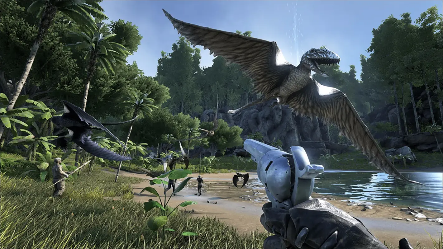налет крылатых динозавров в Ark: Survival Evolved