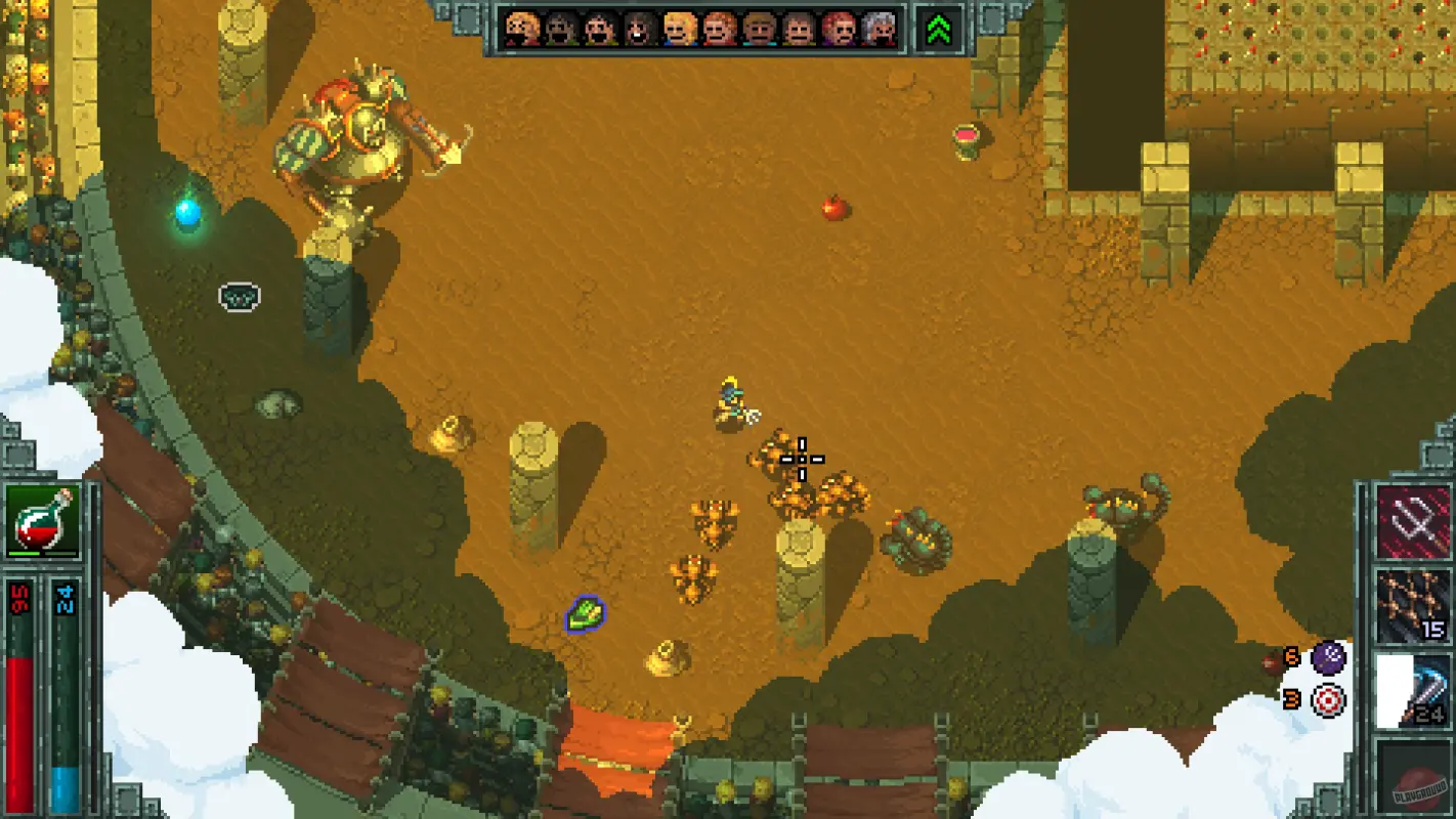 сражение в замке Heroes of Hammerwatch 2