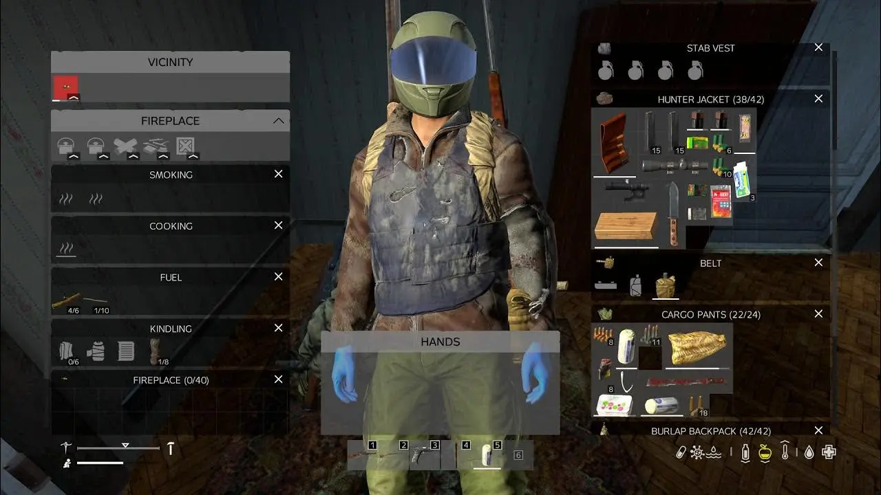 апгрейд персонажа в DayZ интерфейс