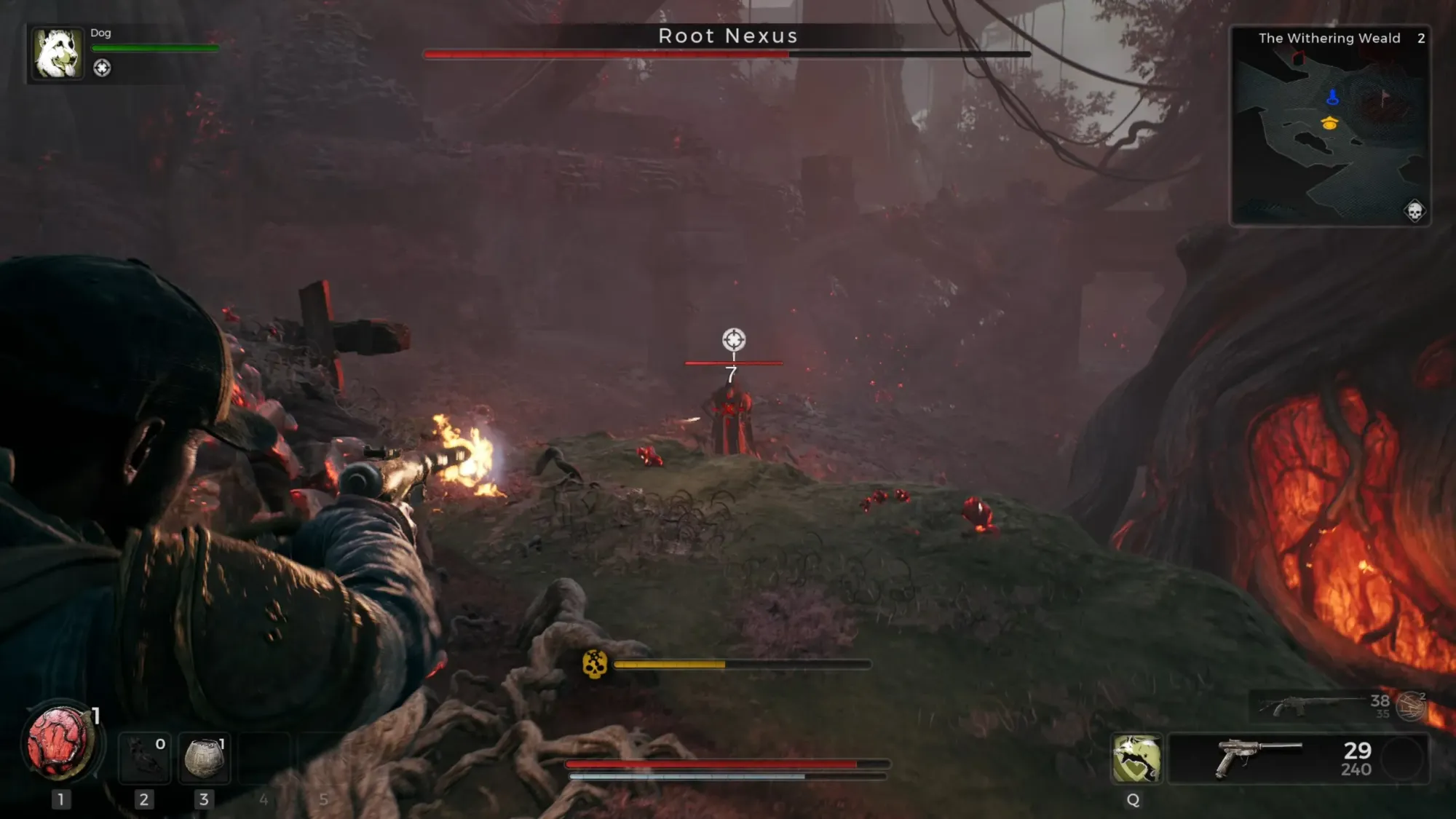 персонаж стреляет в Remnant 2