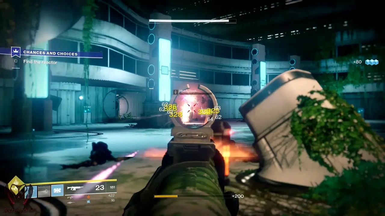 уничтожение врагов оружием с прицелом в Destiny 2