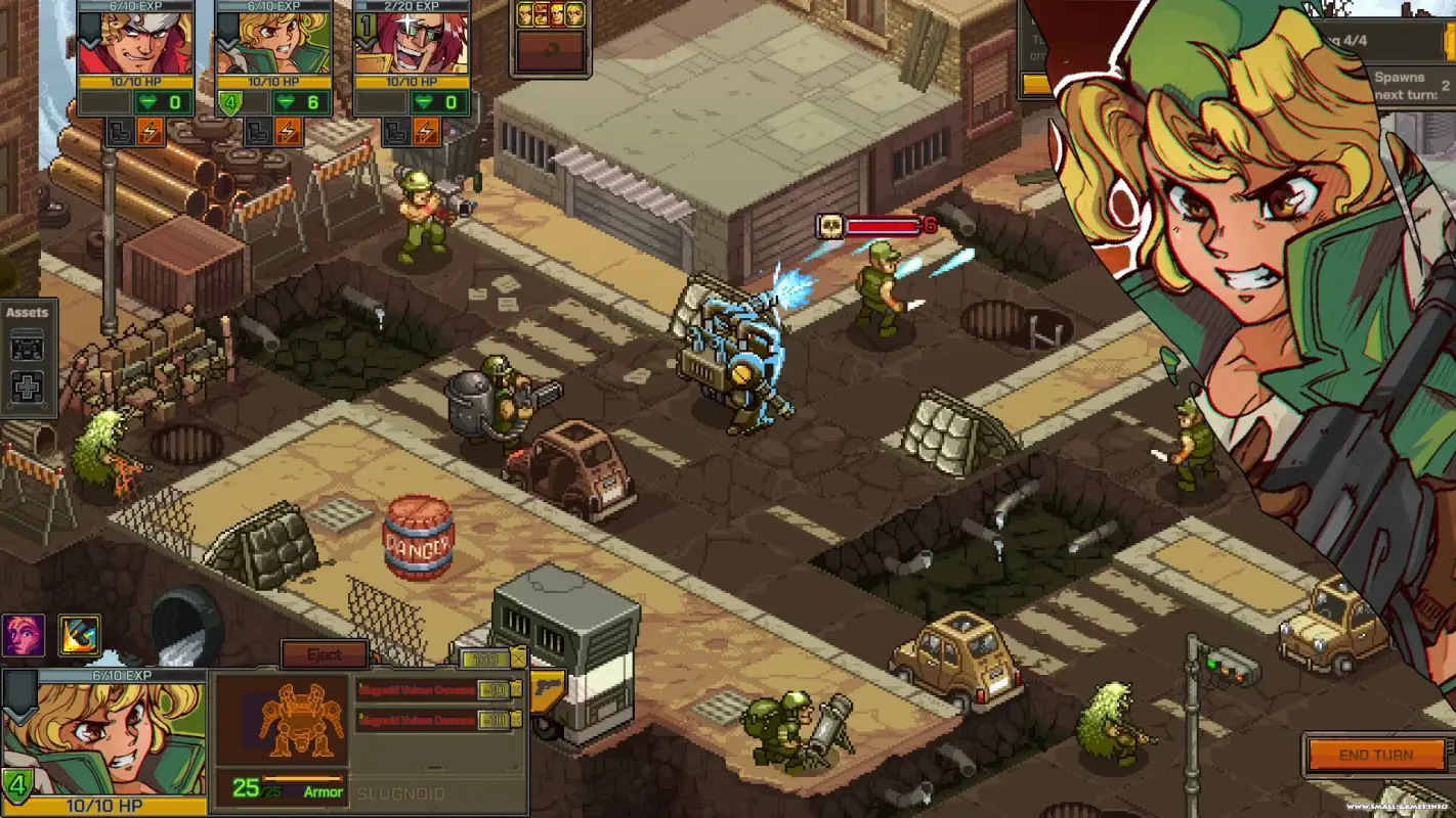 разборки в городе Metal Slug Tactics