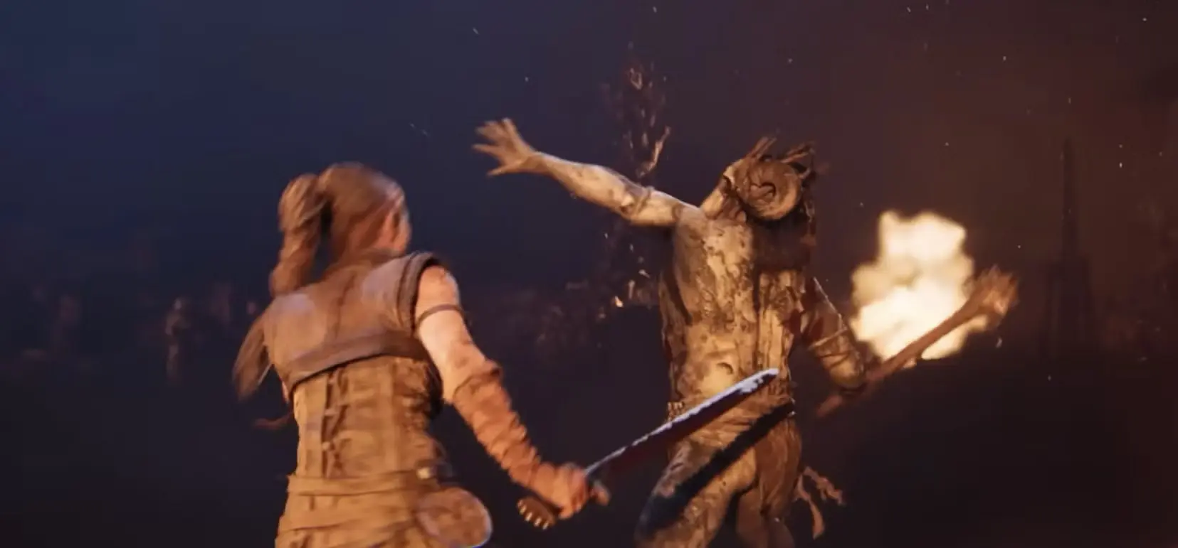 эпичное сражение в Senua’s Saga: Hellblade II