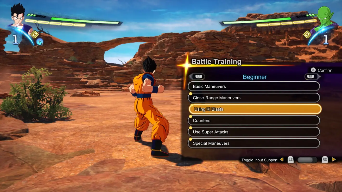 тренировочный бой в DRAGON BALL: Sparking! ZERO