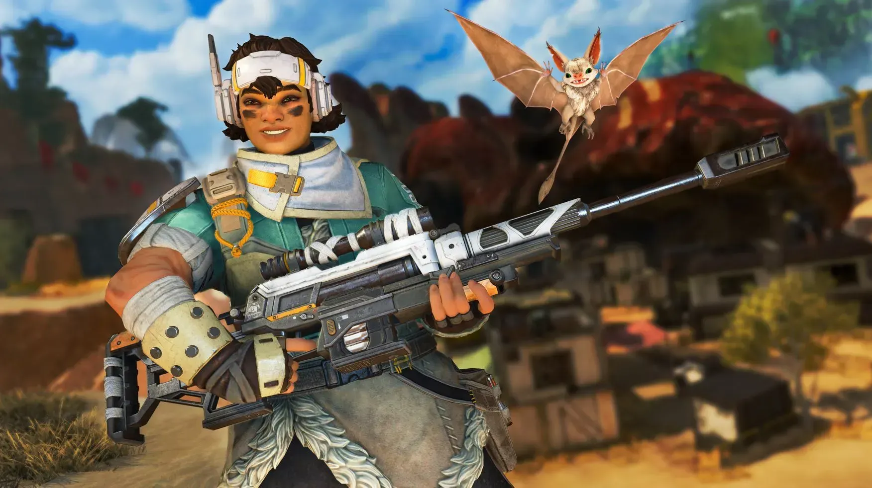 героиня с мощным оружием в Apex Legends