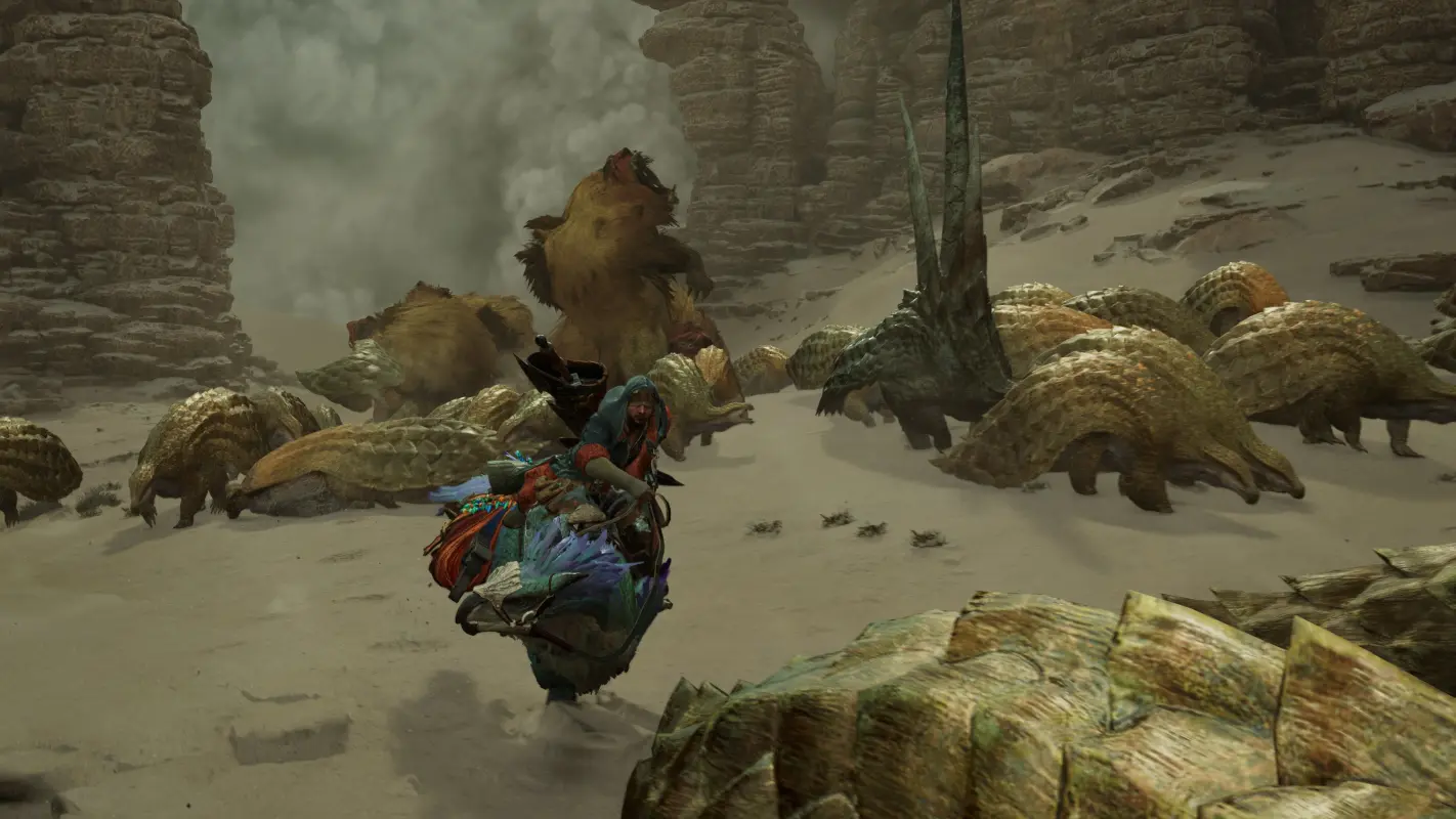 долина монстров в Monster Hunter Wilds