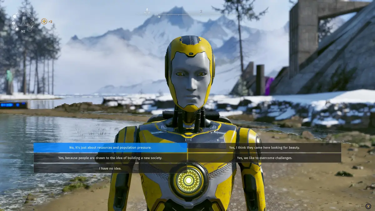 разговор с роботом в The Talos Principle 2