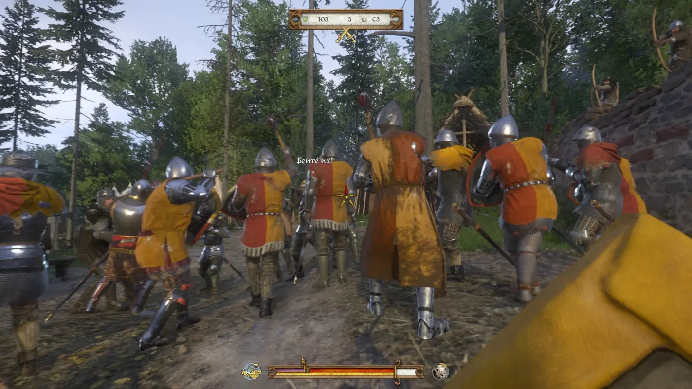 атака рыцарей в Kingdom Come: Deliverance 2