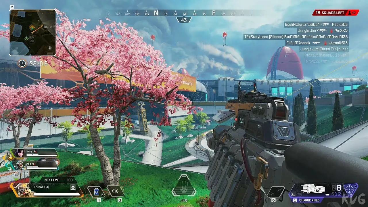 сакура дополняет вид в Apex Legends