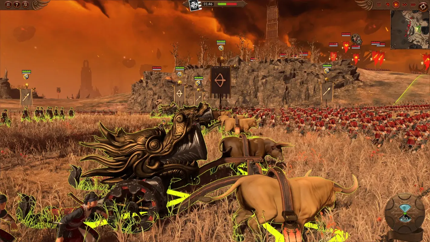пушка с быками в Total War: Warhammer III