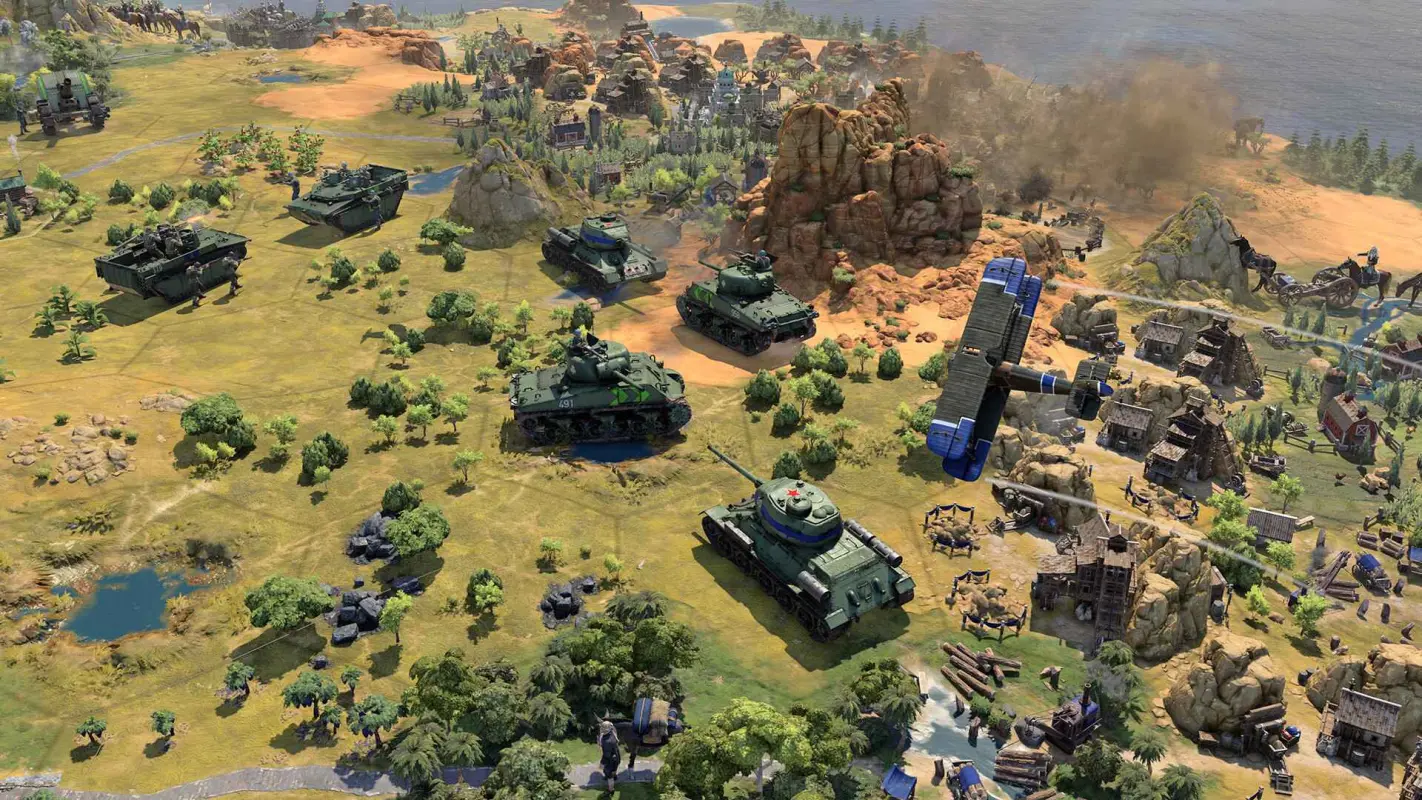 танки атакуют в Sid Meier's Civilization 7