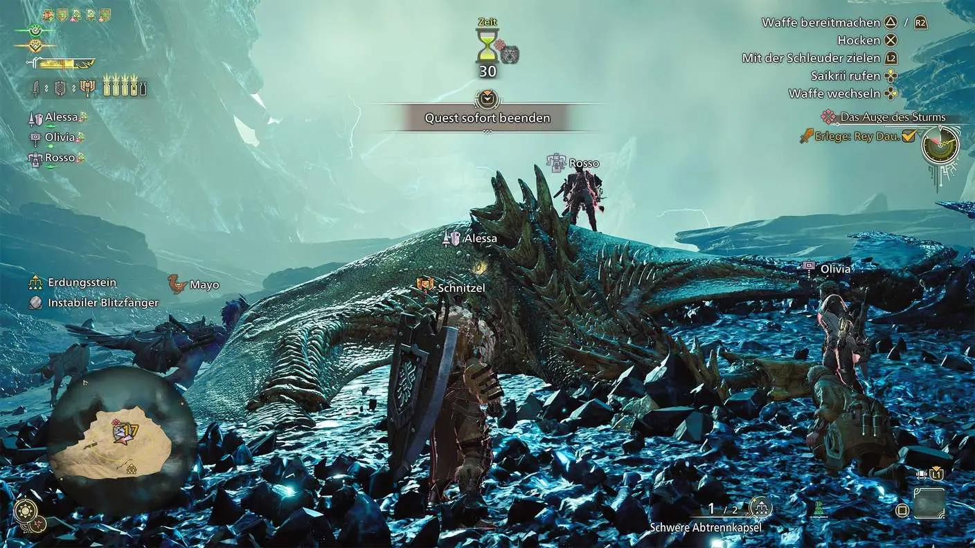 охотник среди монстров Monster Hunter Wilds