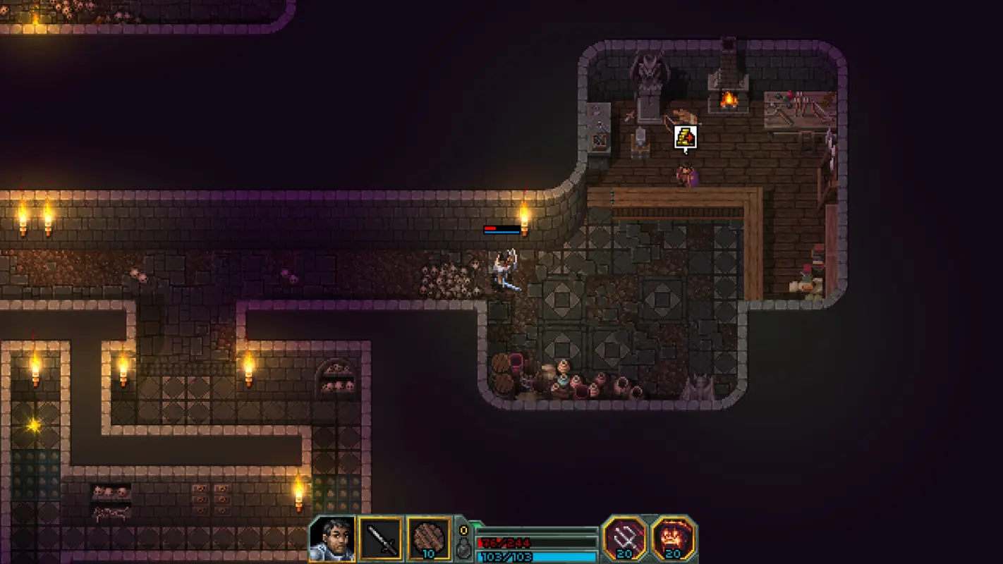 темное подземелье в Heroes of Hammerwatch 2