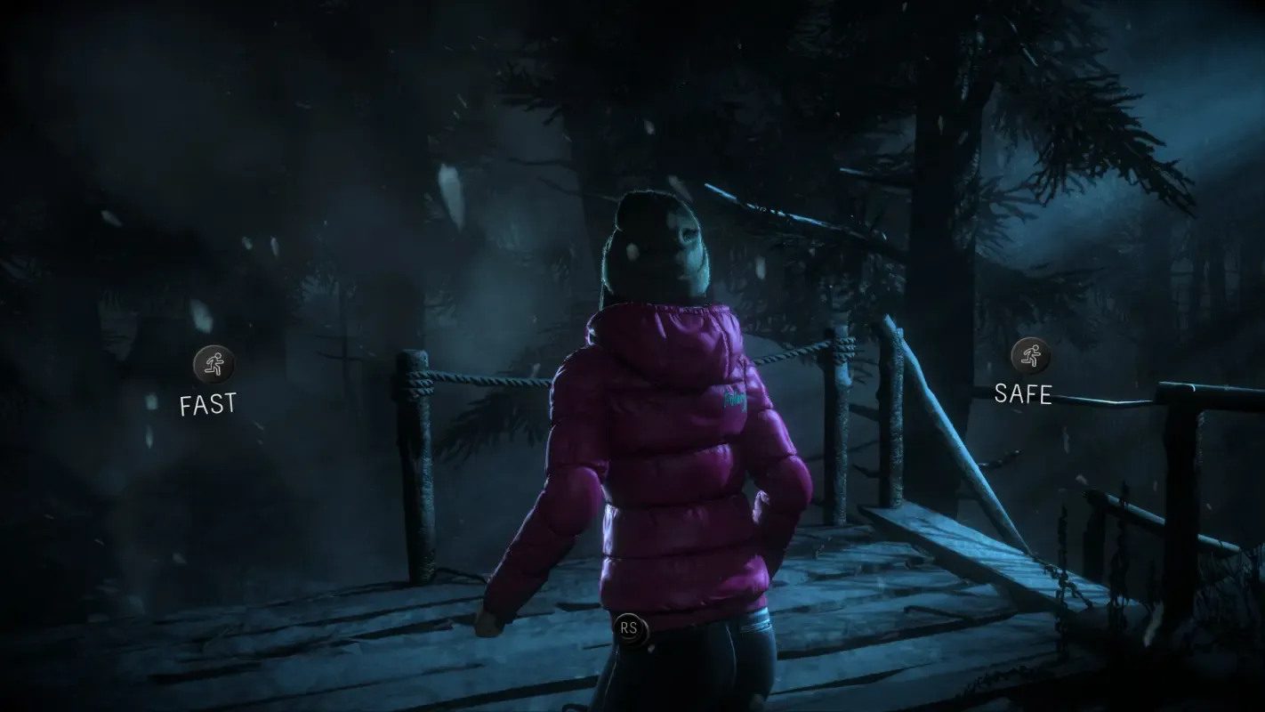 девушка на мосту в Until Dawn
