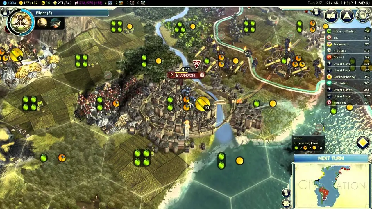 Лондон в Sid Meier's Civilization 5