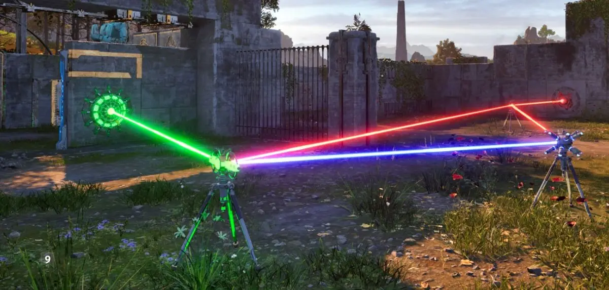 установка лазерных лучей в The Talos Principle 2