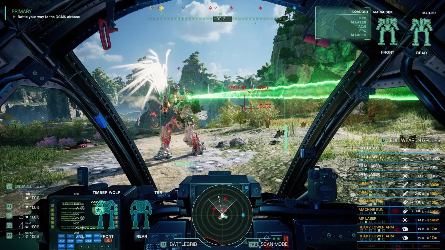 мех готов дать отпор в MechWarrior 5: Clans