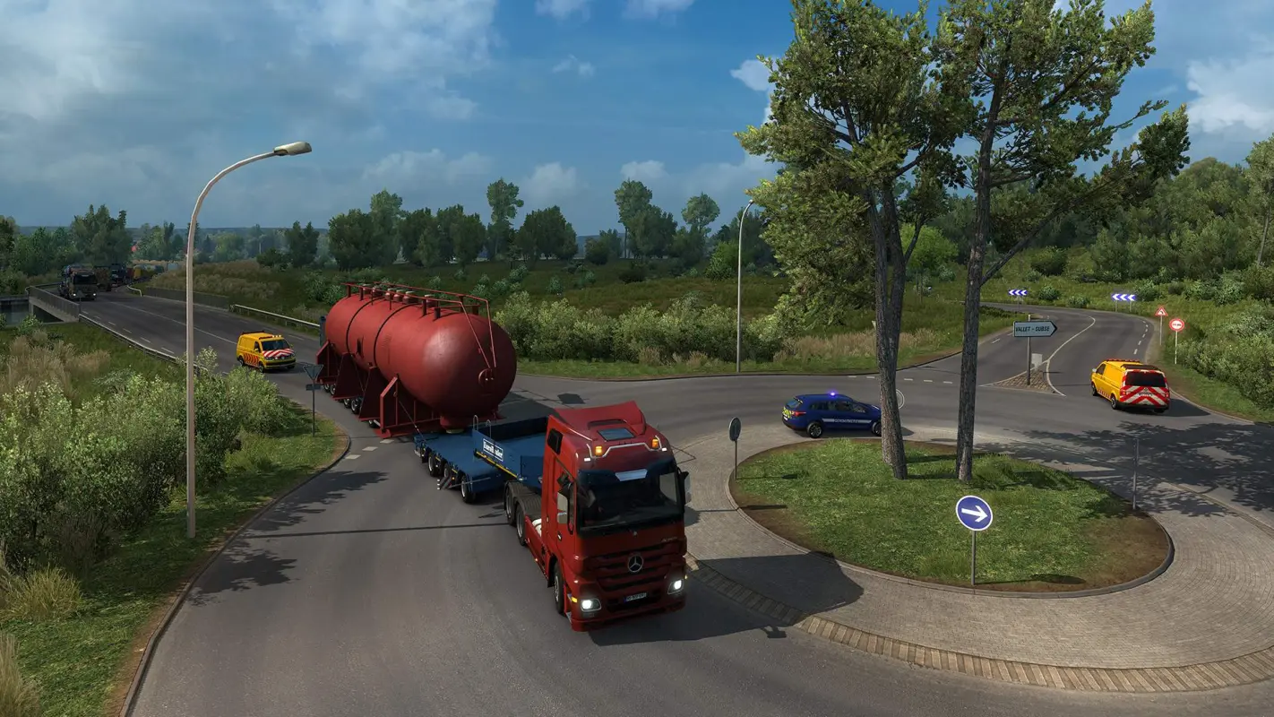 перевозка опасного груза в Euro Truck Simulator 2