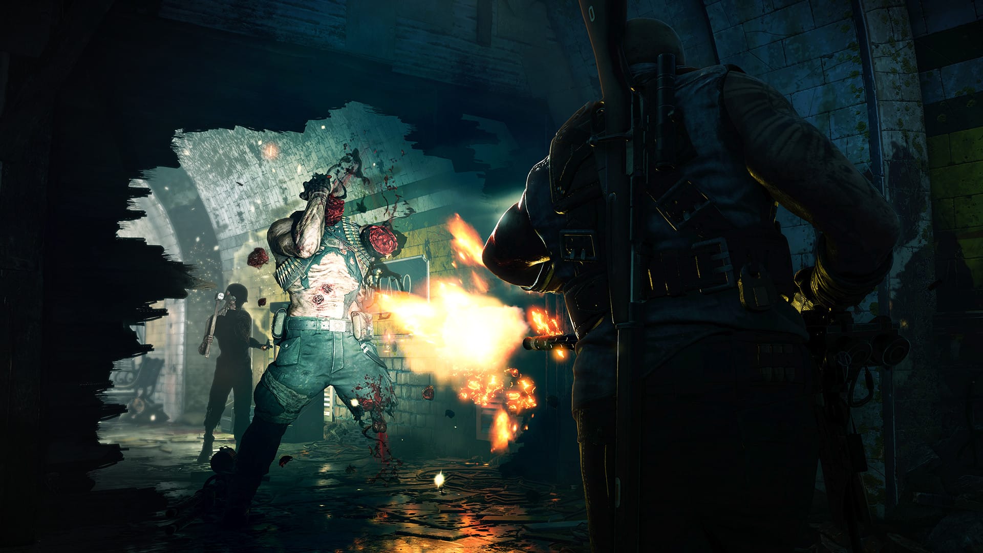 зомби уничтожен в Zombie Army 4: Dead War