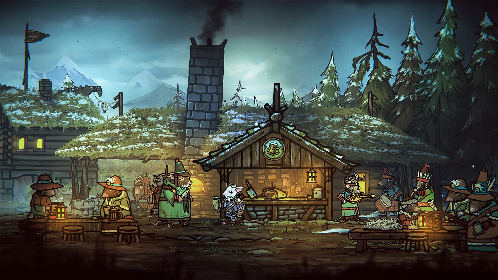 животный трактир в Tails of Iron 2: Whiskers of Winter