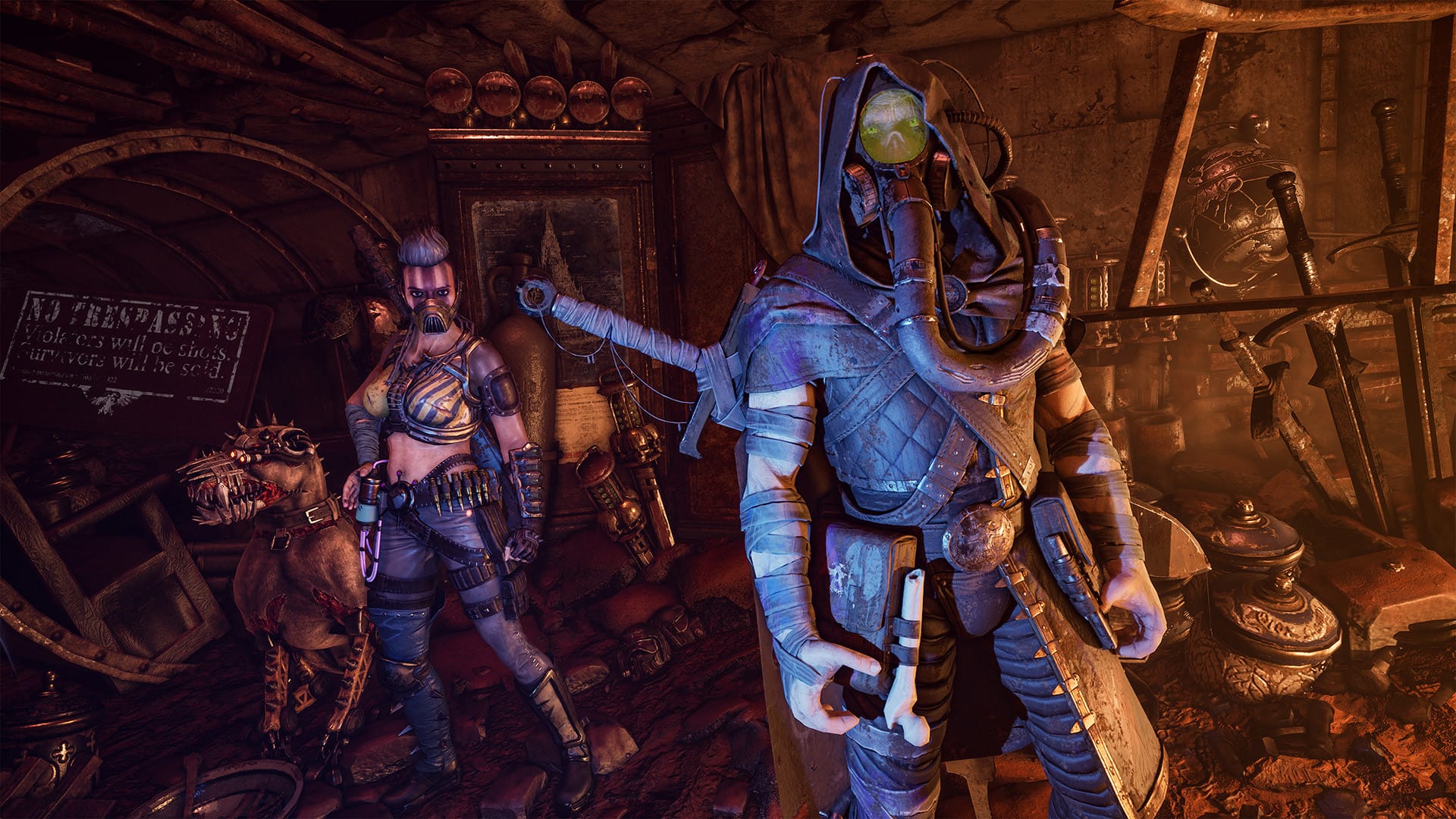 мощные герои в Necromunda: Hired Gun