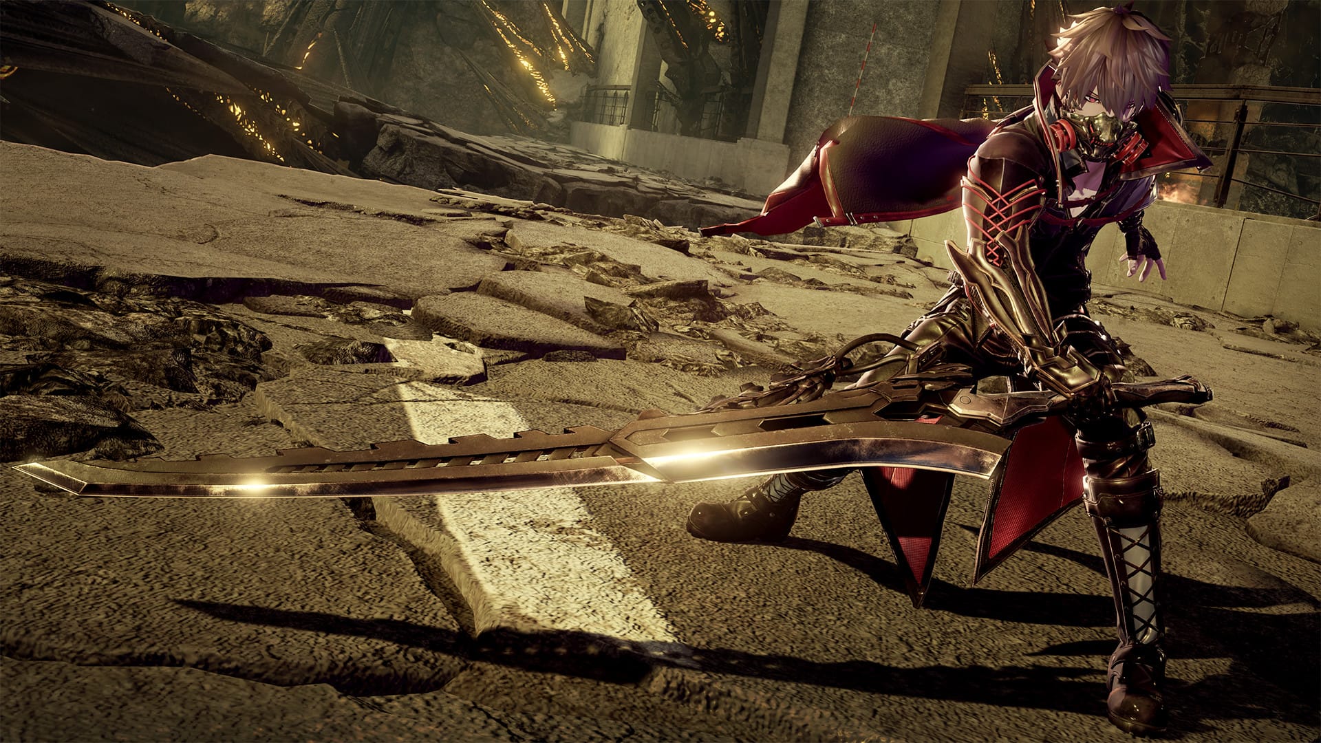 Ревенант с большущим мечом в Code Vein